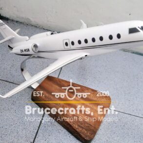 Model of Gulfstream G-200 (ZK-RGB) with detailed craftsmanship.